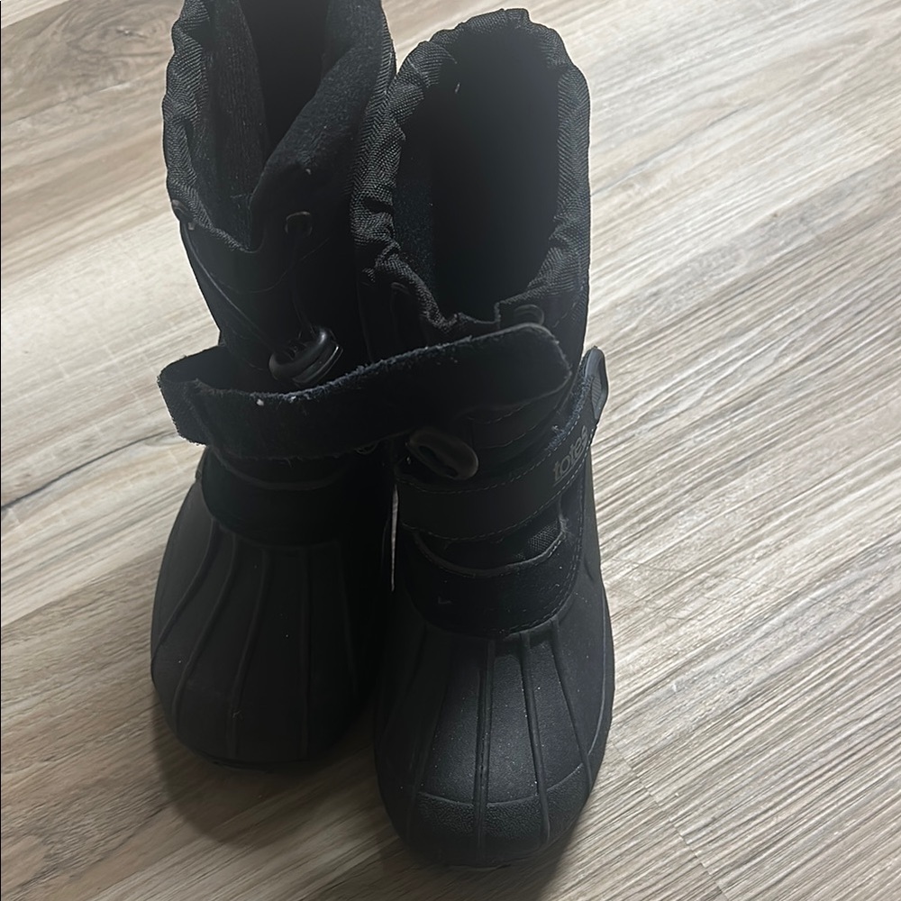 Totes Kids Black Winter Boots Sz 3